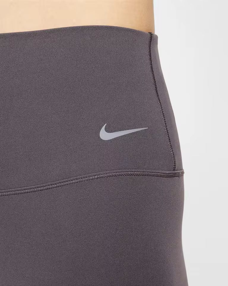 Nike Zenvy Empty Series Solid Color High-Waist Mesh Fitness Leggings for Women – Slim Fit, Sports Style