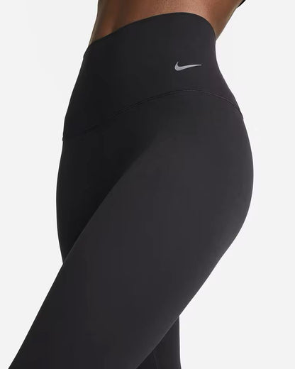 Nike Zenvy Empty Series Solid Color High-Waist Mesh Fitness Leggings for Women – Slim Fit, Sports Style