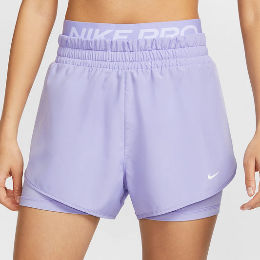 Nike Genuine Pro Dri-FIT women's 2-in-1 athletic shorts for training.