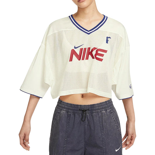 Official Nike women's summer t-shirt, casual, breathable, with V-neck.