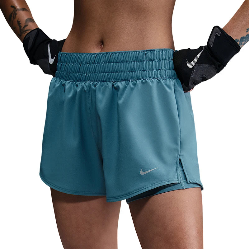 Genuine and breathable Nike Dri-FIT women's training and running shorts.