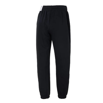 Nike women's athletic pants, ideal for outdoor activities, workouts, and physical exercise. Lined with fleece, warm, and with knit cuffs.