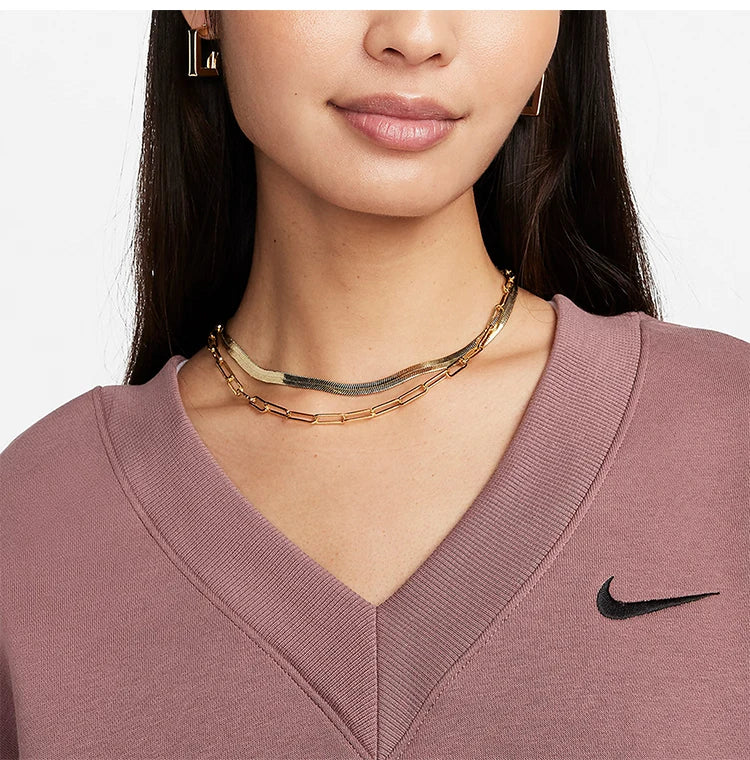 Official Nike Women's Spring Sweatshirt with V-Neck
