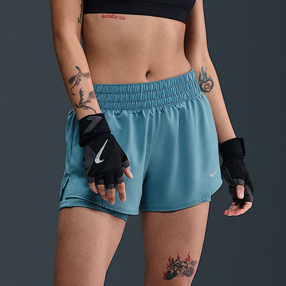 Genuine and breathable Nike Dri-FIT women's training and running shorts.